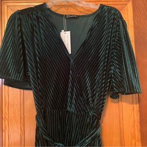 NWT Velvet Green Wrap Dress